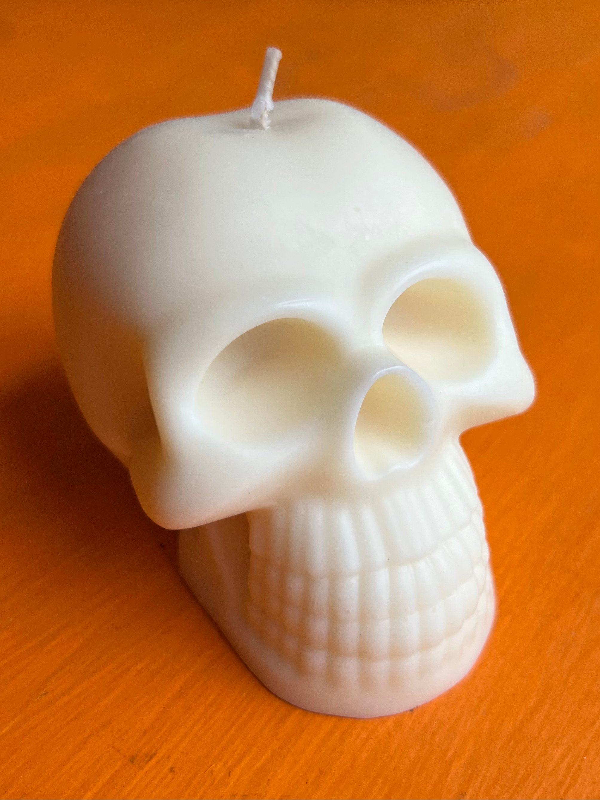 Rosemary Skull Candle