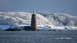Whale's Back Lighthouse - Kittery ME - After The Storm- LH-0005