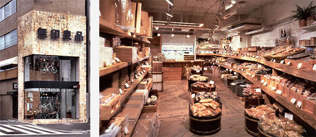 Pirmoji MUJI parduotuvė iš išorės ir viduje