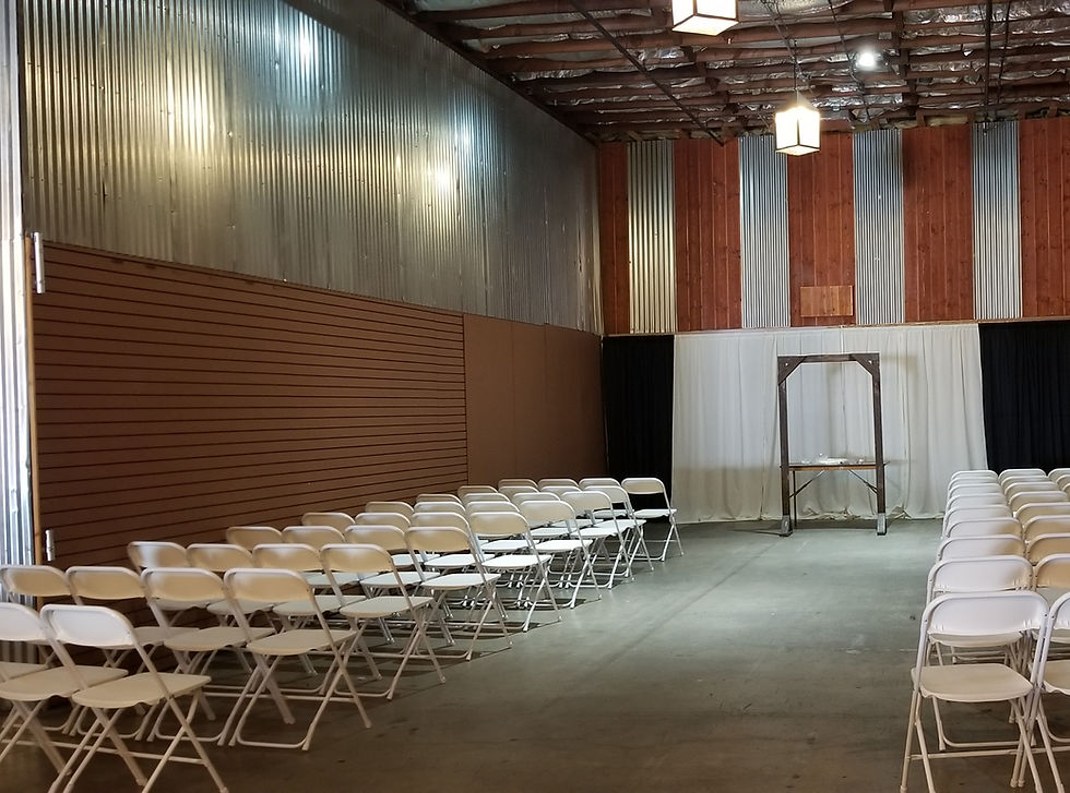 Ceremony Space with Wood Arch