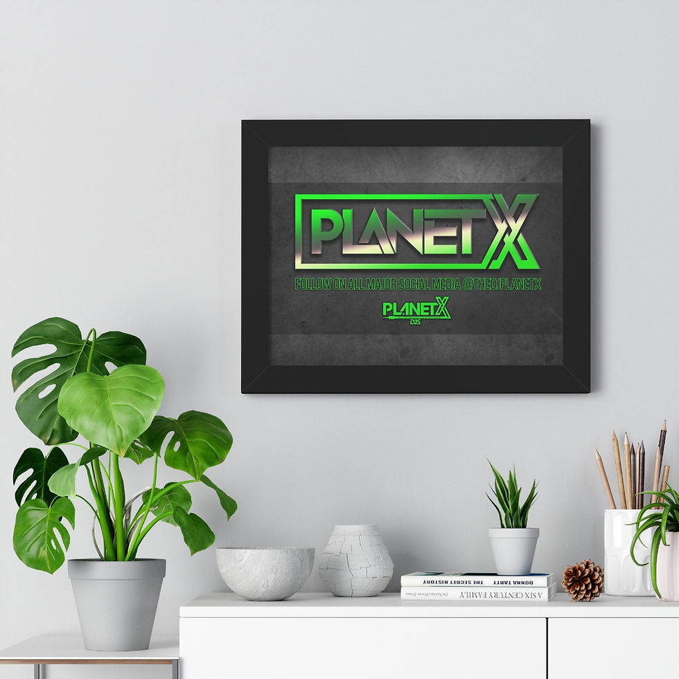Thumbnail: DJ Planet X Framed Horizontal Poster