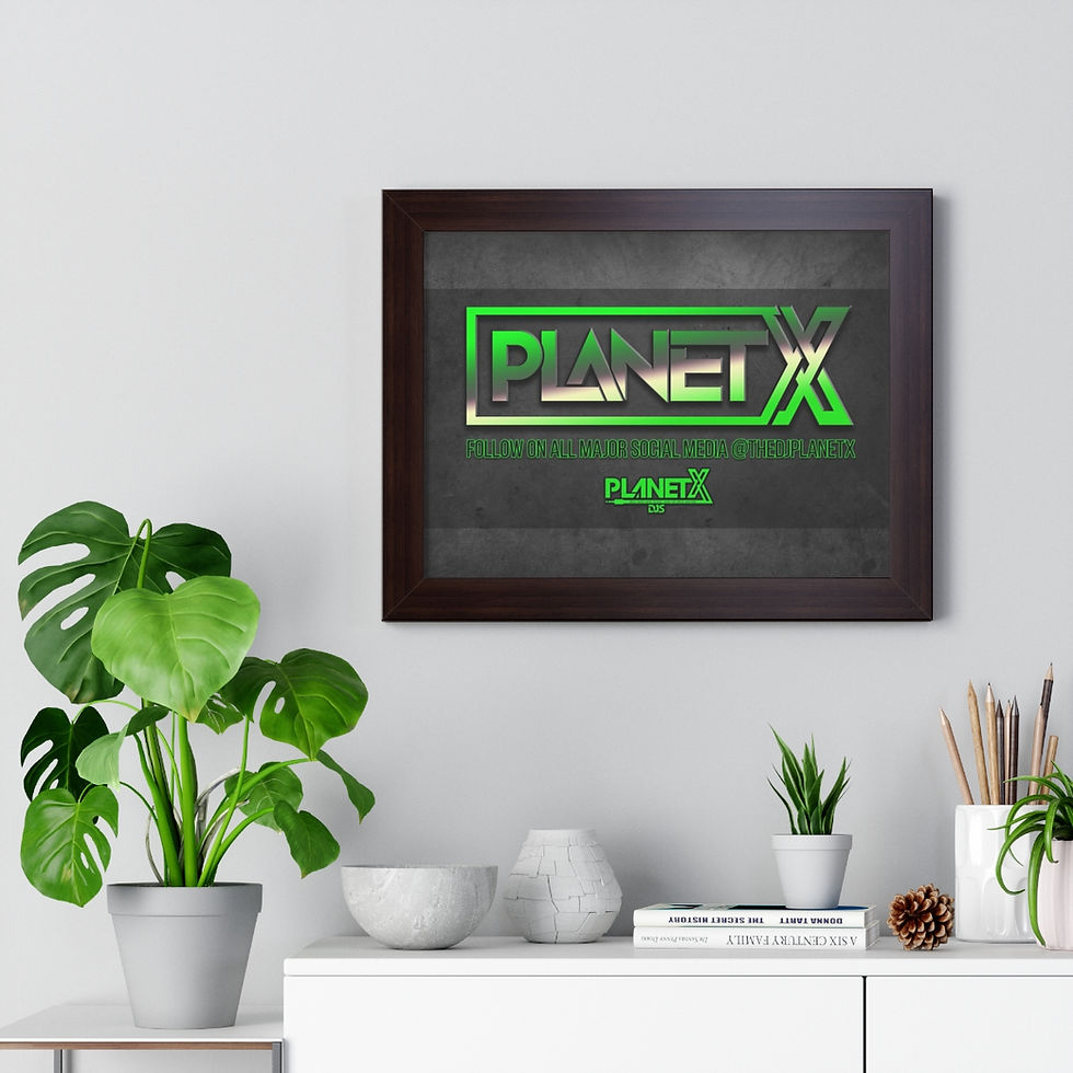 Thumbnail: DJ Planet X Framed Horizontal Poster