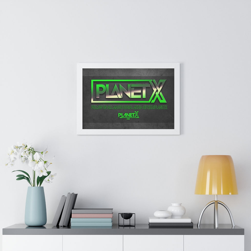 Thumbnail: DJ Planet X Framed Horizontal Poster
