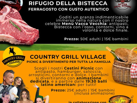 Ferragosto al Rifugio la Pavoncella: scegli la tua esperienza tra gusto, natura e divertimento!