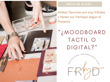 MoodBoard Táctil vs. Digital.