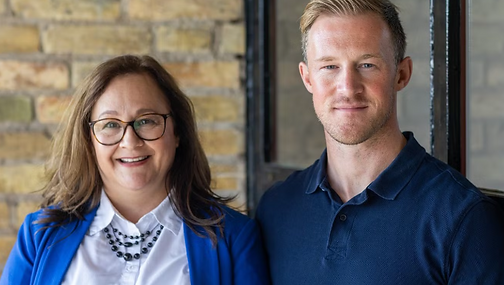 Rektor Maritza Molin och biträdande rektor Scott Gates