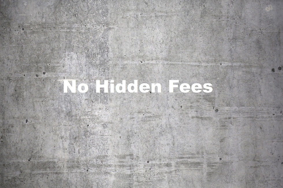 no hidden fees