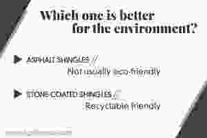 asphalt or stone coated shingles more eco friendly