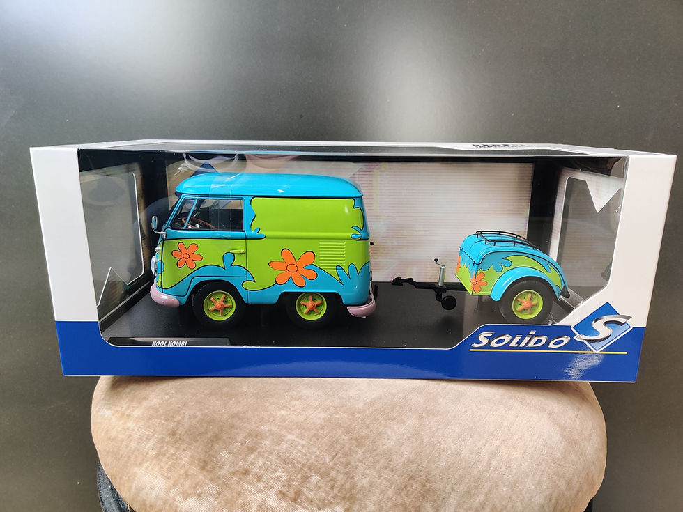 Miniature : Volkswagen Kool kombi Flower power 1:18 Solido.