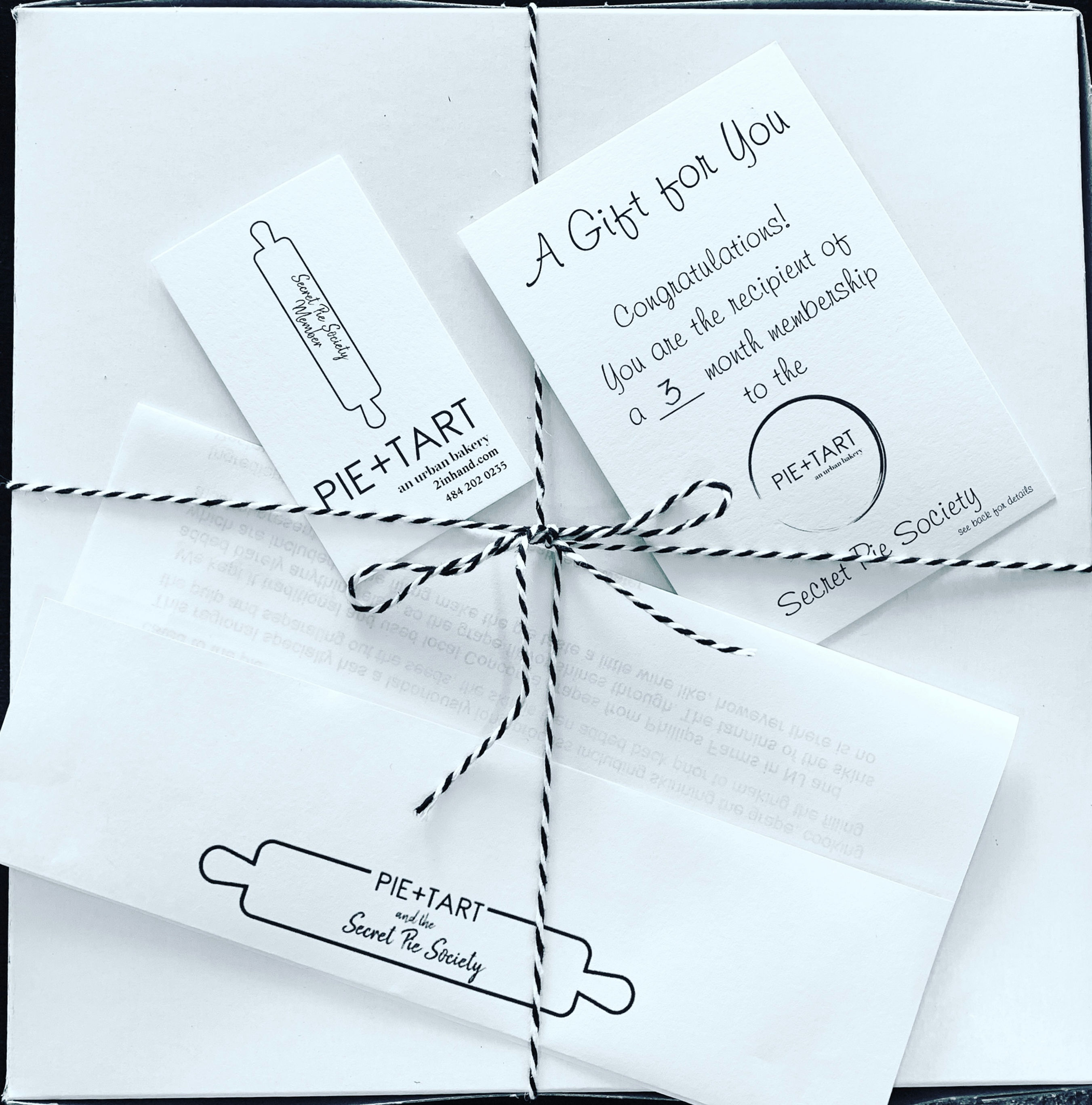 3 month Secret Pie Society Membership