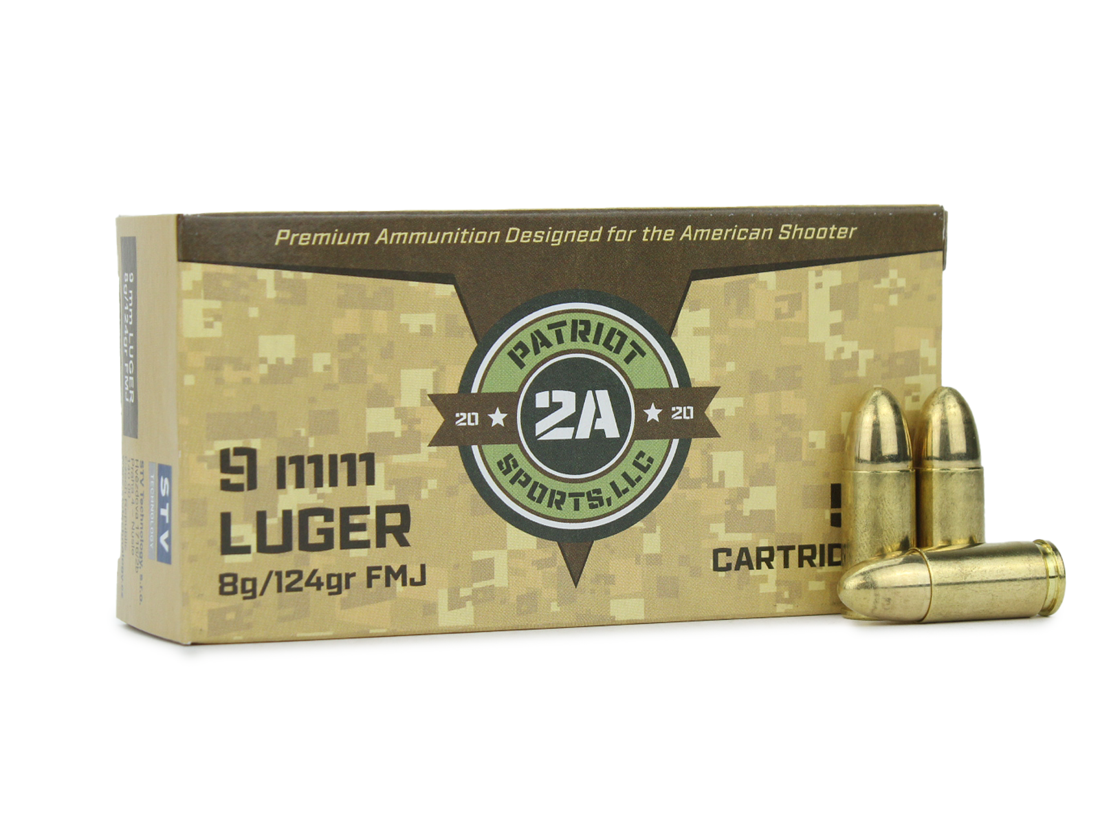 Patriot Sports LLC 9mm 124 Gr FMJ (Box)