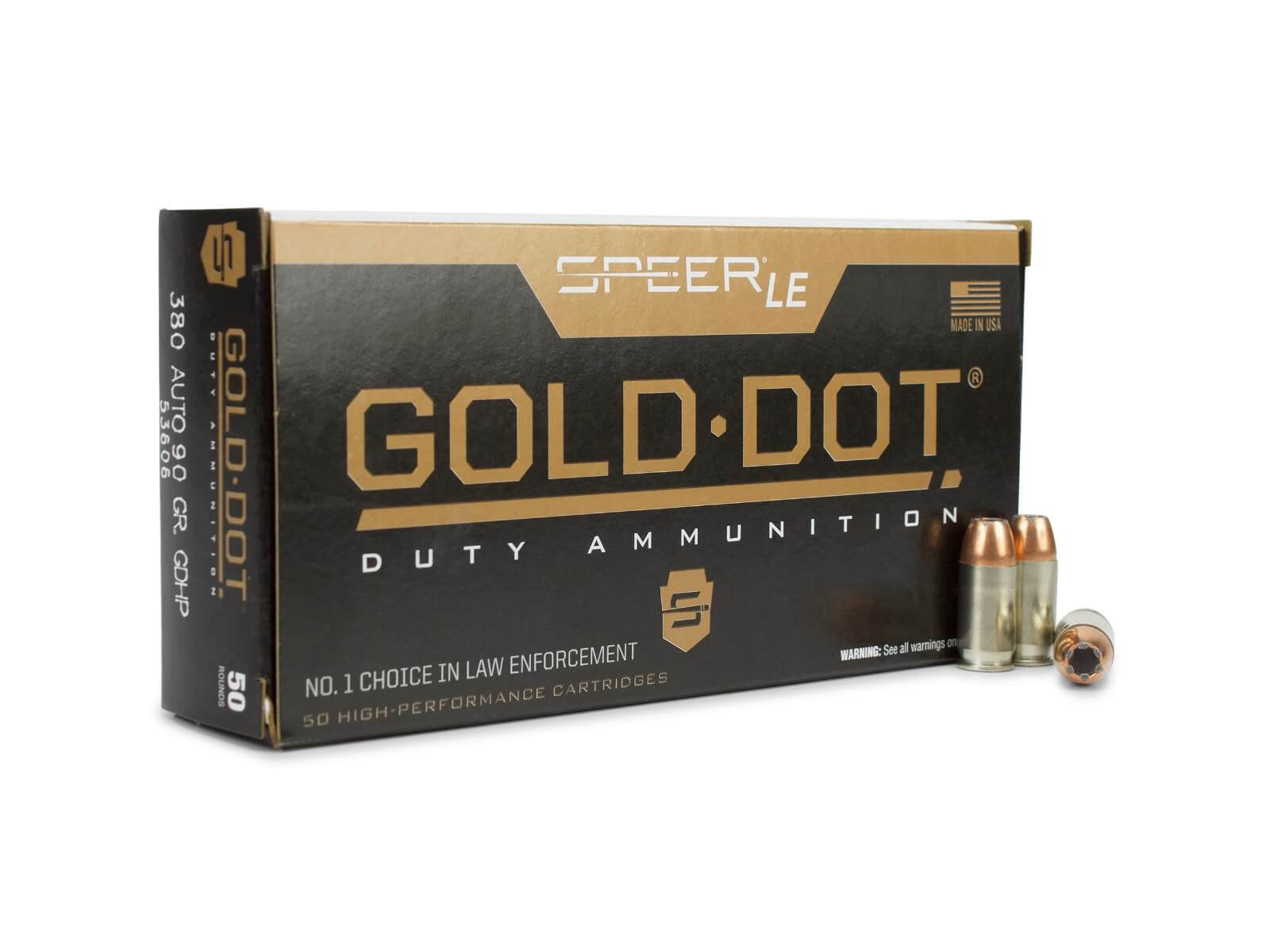 Speer Gold Dot 380 ACP 90 Gr HP (Box)