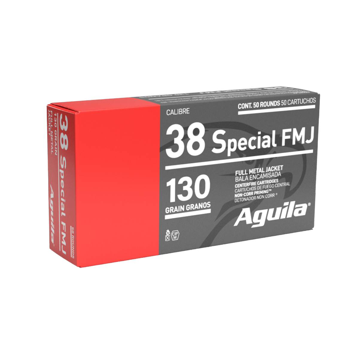 Aguila 38 Special 130 Gr FMJ (Case)