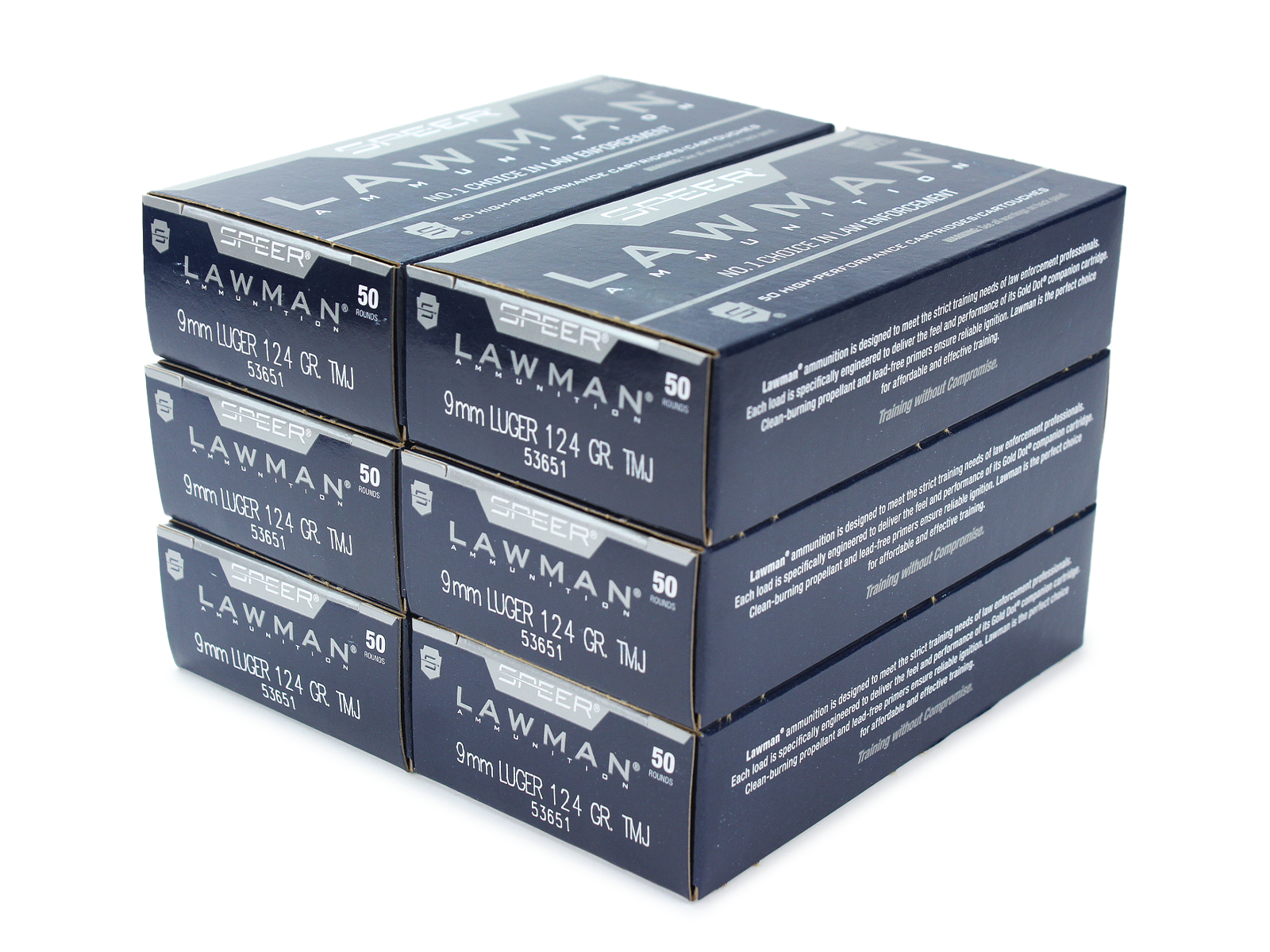 Speer Lawman 9mm Luger 124 Gr TMJ (Range Bundle)