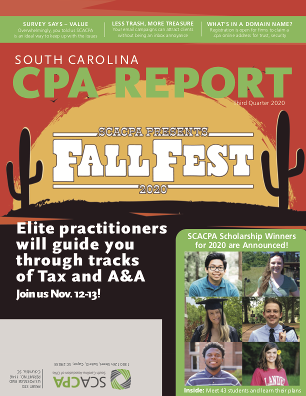 South Carolina Association of CPAs Q3 2020 Magazine