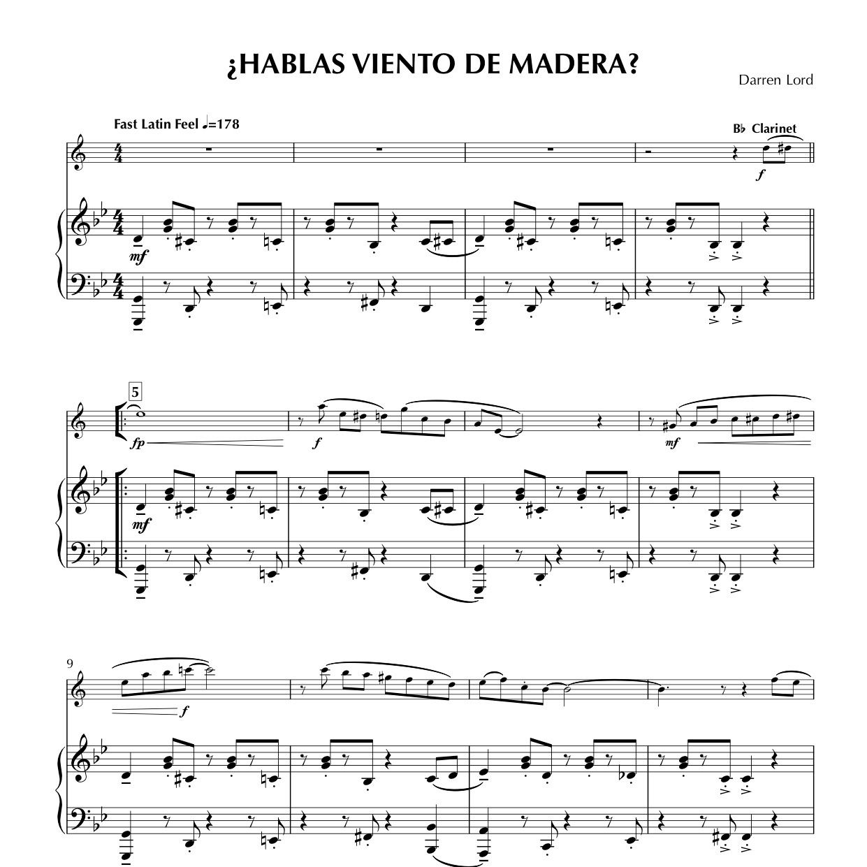 ¿HABLAS VIENTO DE MADERA? (Flute, Clarinet, Soprano Sax, Alto Sax)