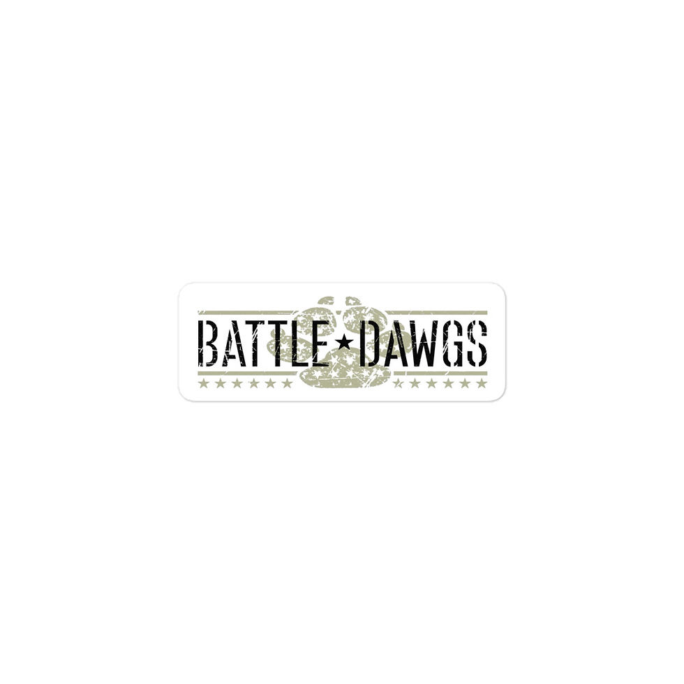 BATTLE DAWGS Bubble-free stickers