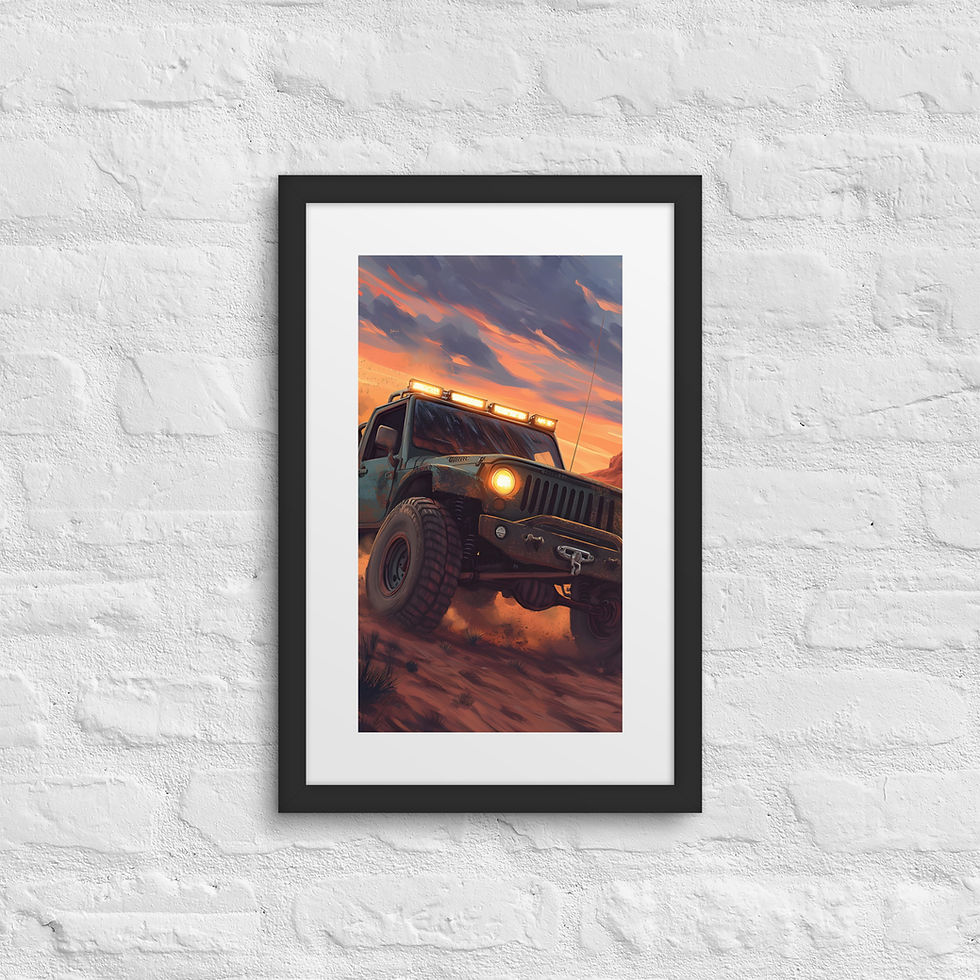 Thumbnail: Framed Desert Rally - Powerful 4x4 Truck in Rugged Terrain