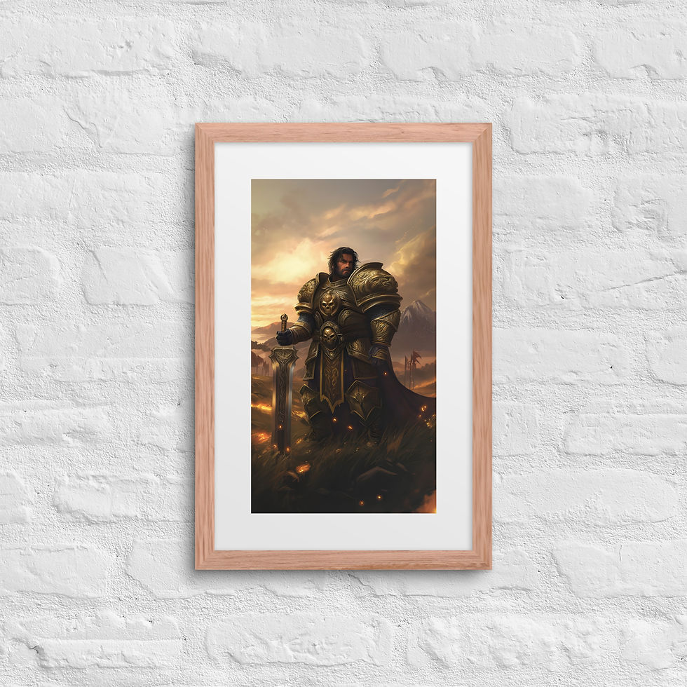 Thumbnail: Lightforged Paladin – Framed Epic Fantasy Artwork