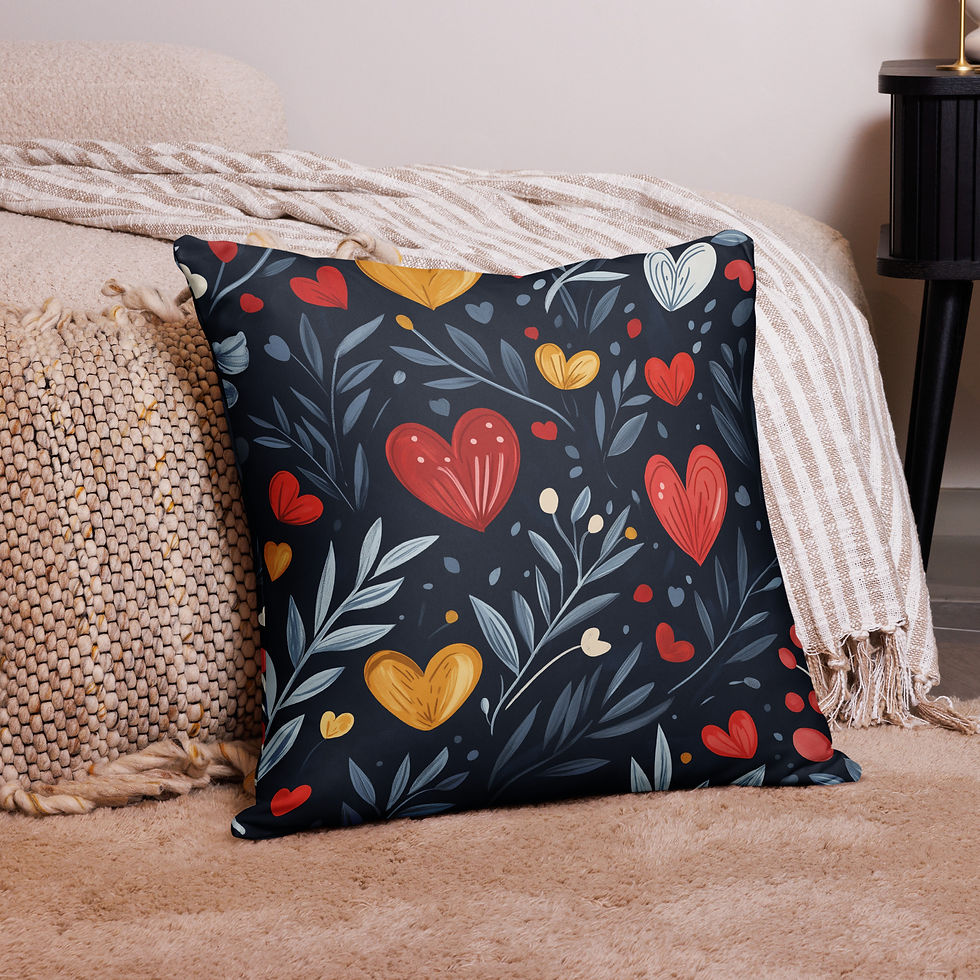 Thumbnail: Valentines Day Pillow Case - Love & Flowers