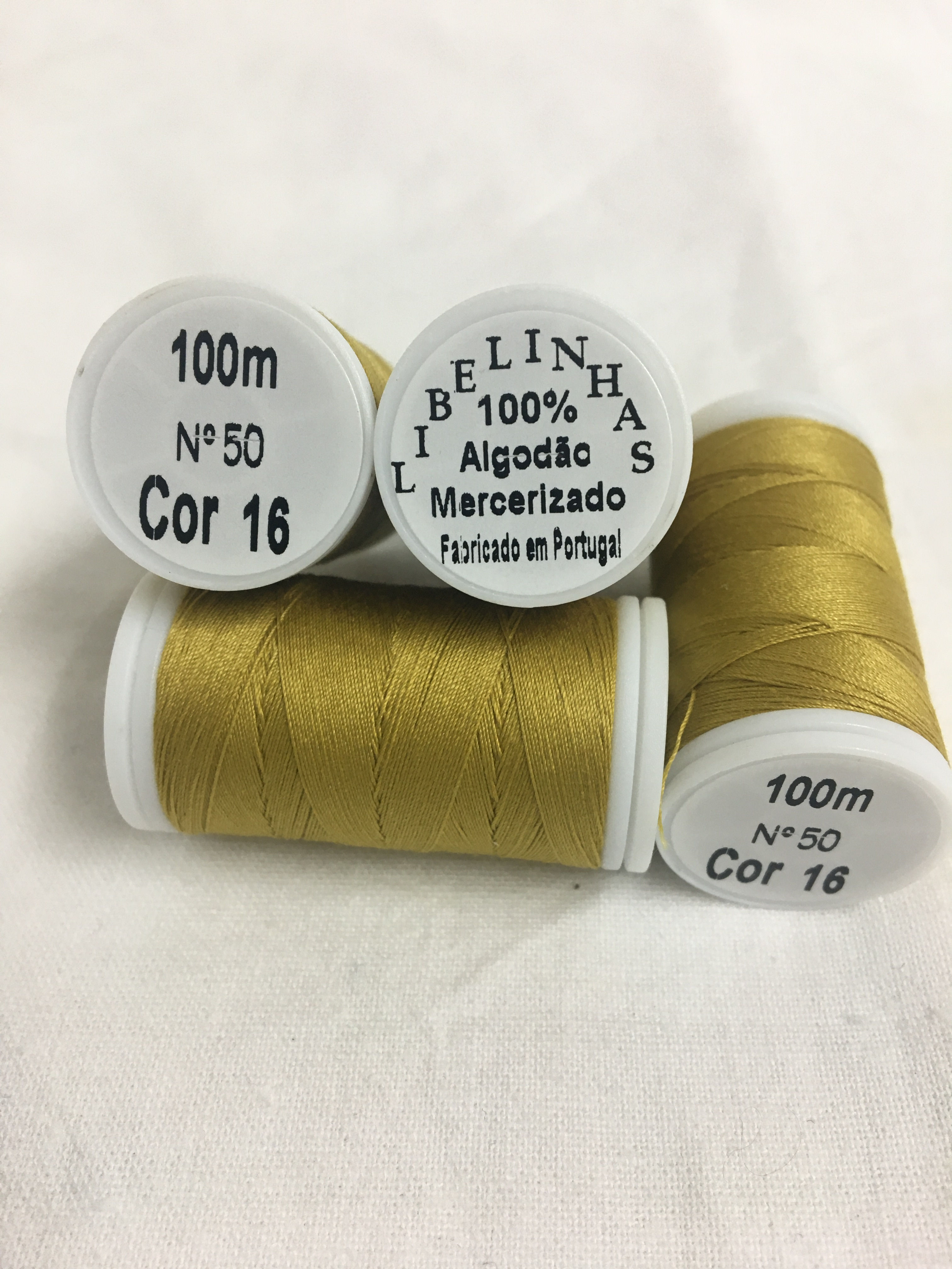 Linha costura algodão 100m cor 16