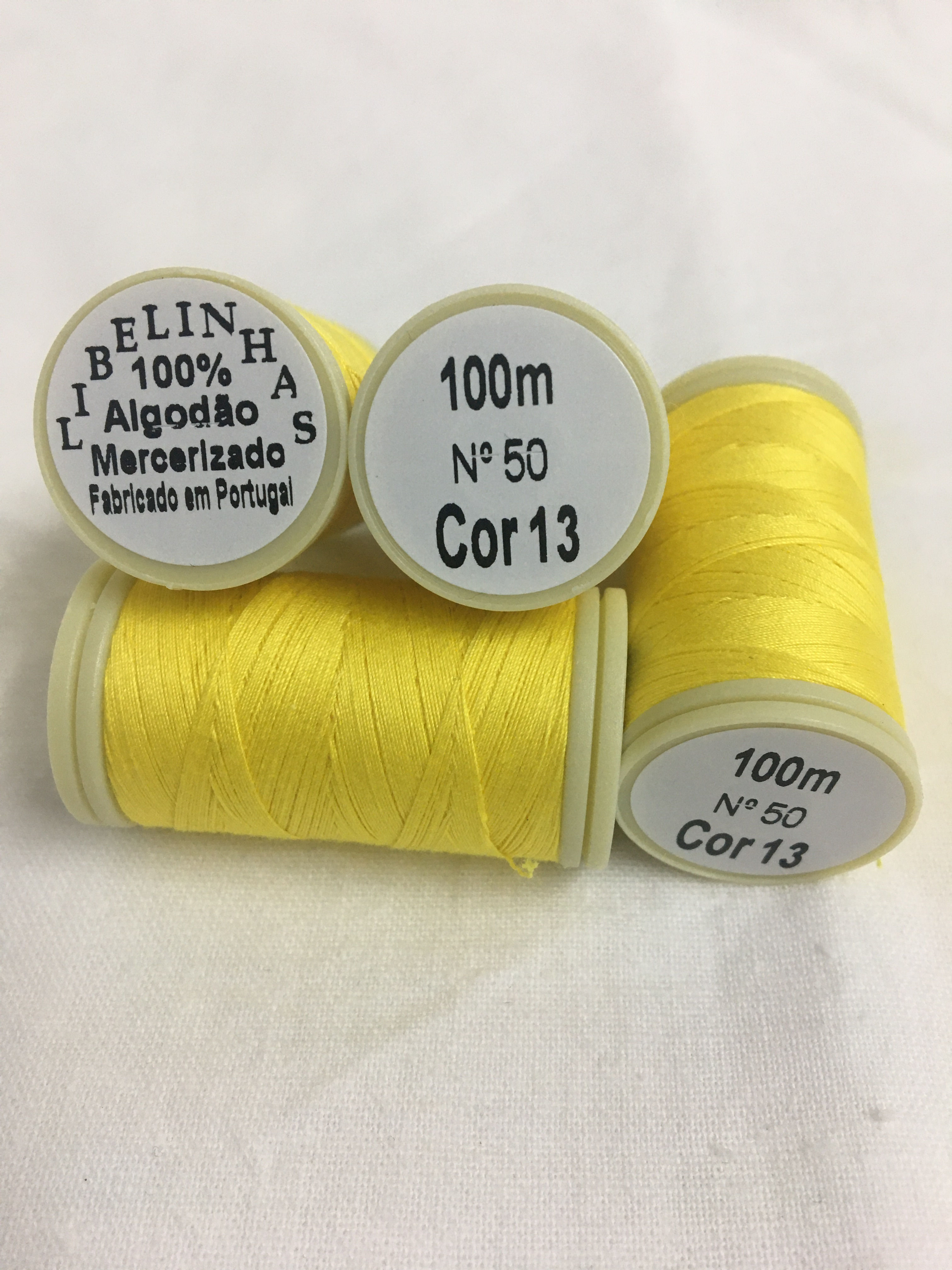 Linha costura algodão 100m cor 13