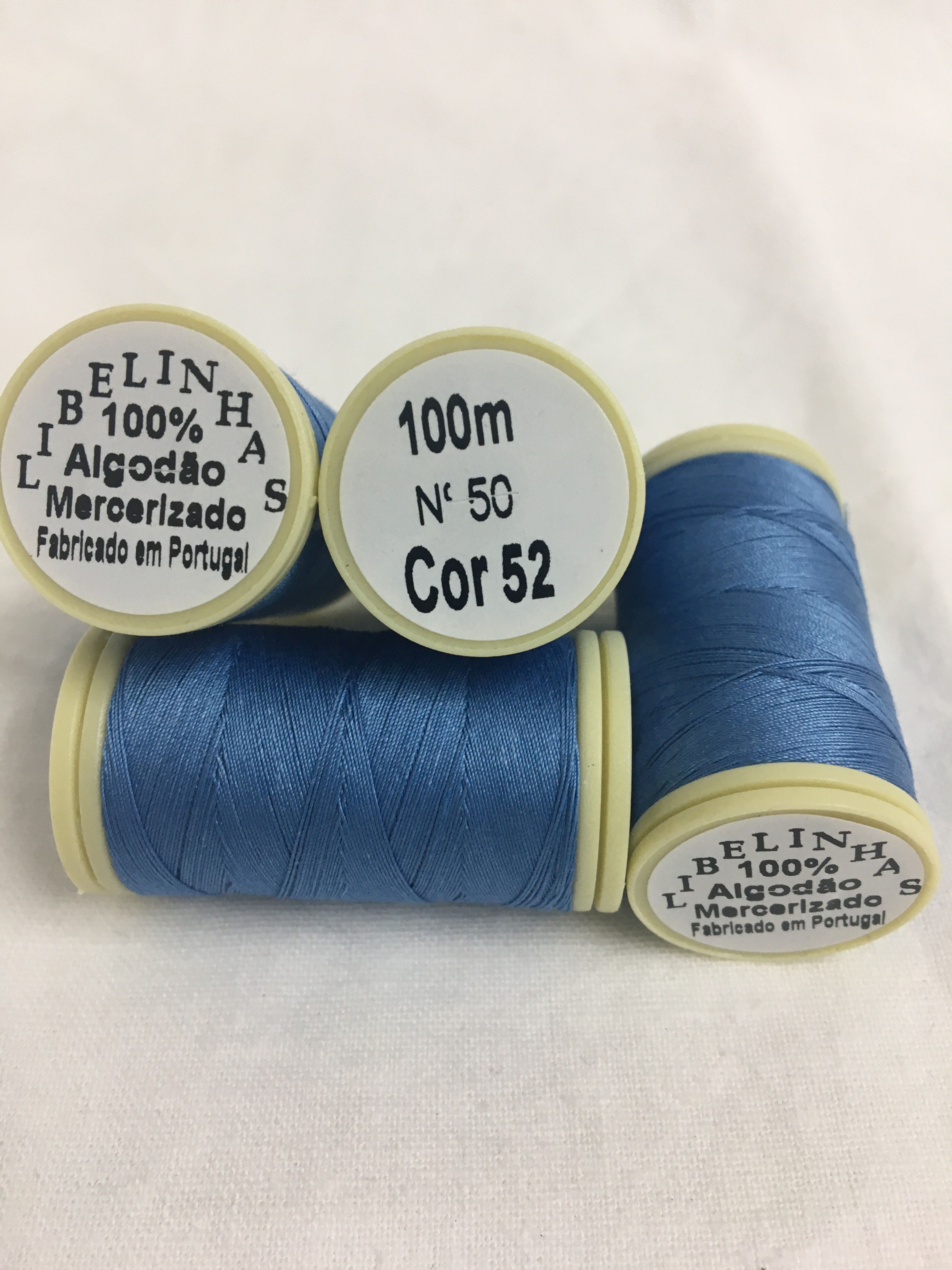 Linha costura algodão 100m cor 52