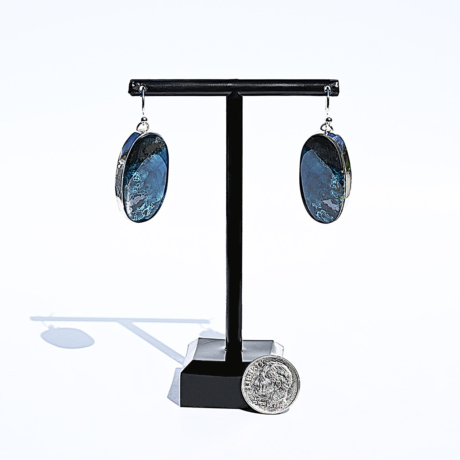 Shattuck Blue Sterling Silver Earrings