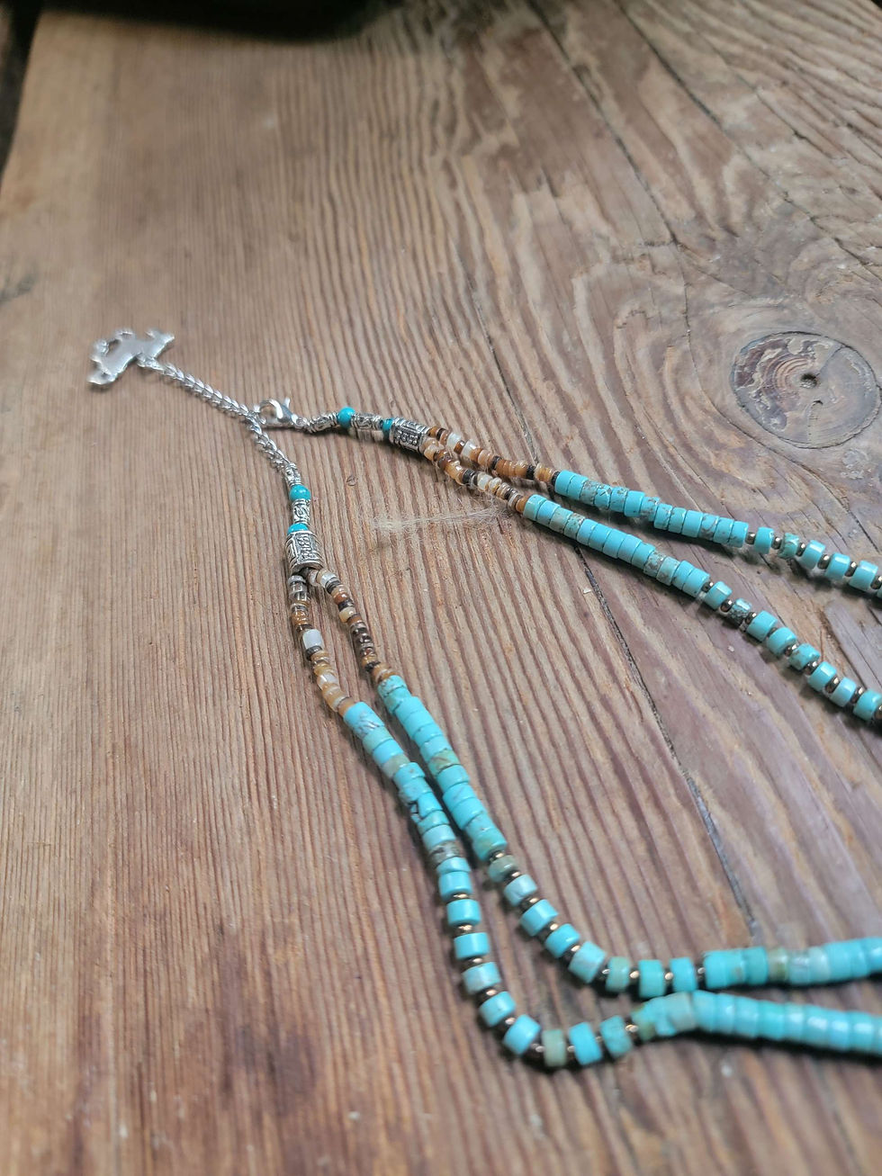 Thumbnail: Turquoise Heishi Necklace