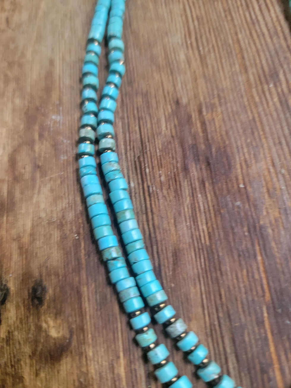 Thumbnail: Turquoise Heishi Necklace