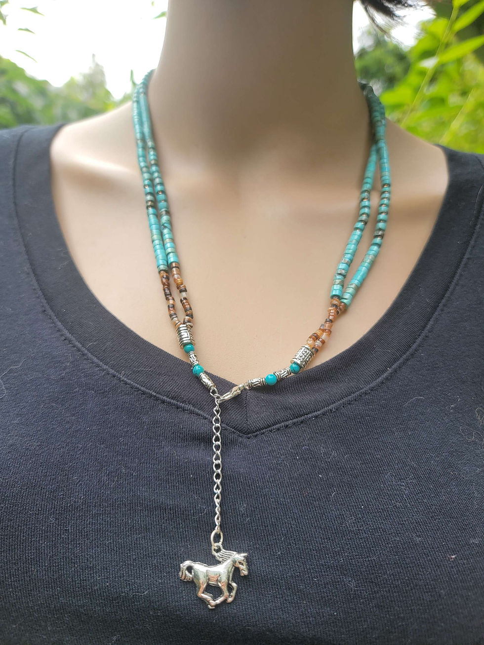 Thumbnail: Turquoise Heishi Necklace
