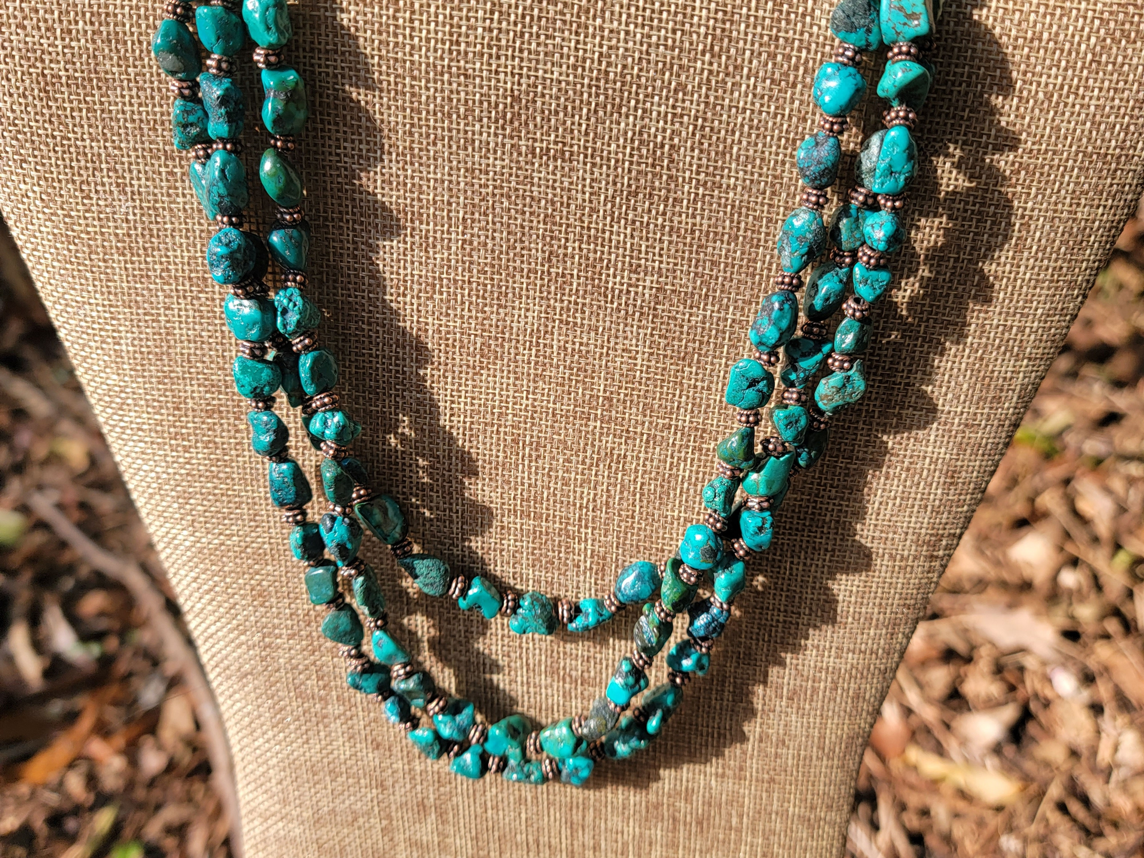 Triple Strand Turquoise Necklace