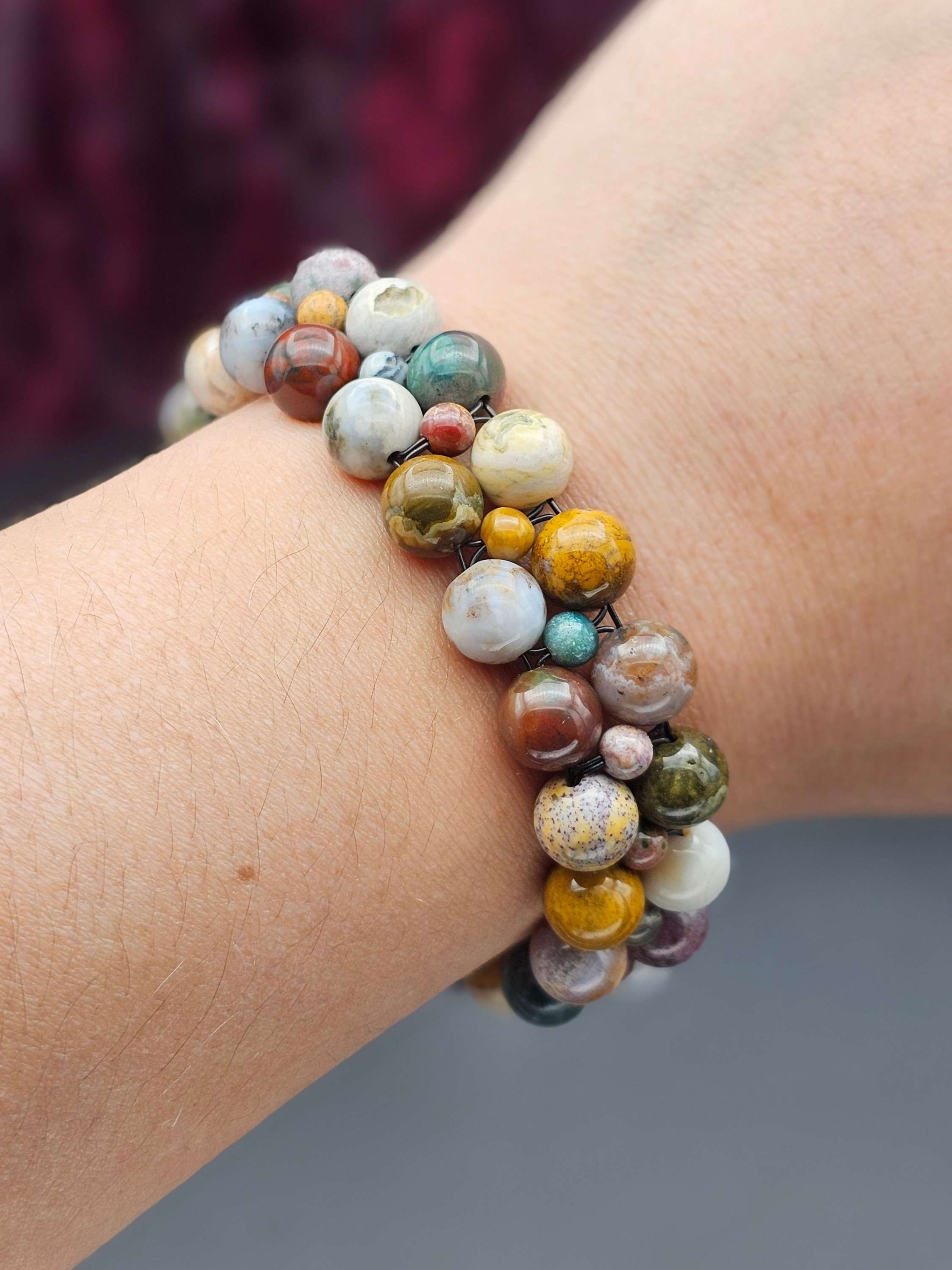 Old Stock Ocean Jasper Bracelet 