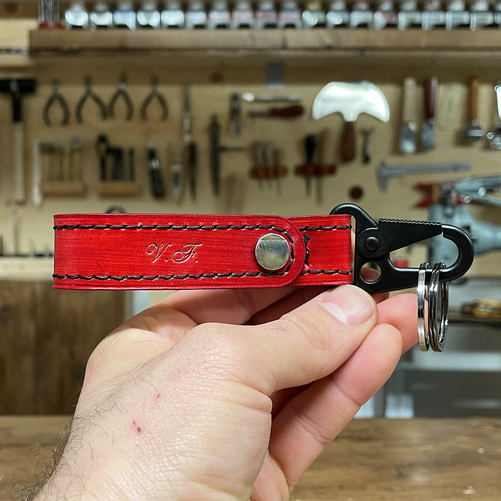 Miniatura: Portachiavi in pelle personalizzato