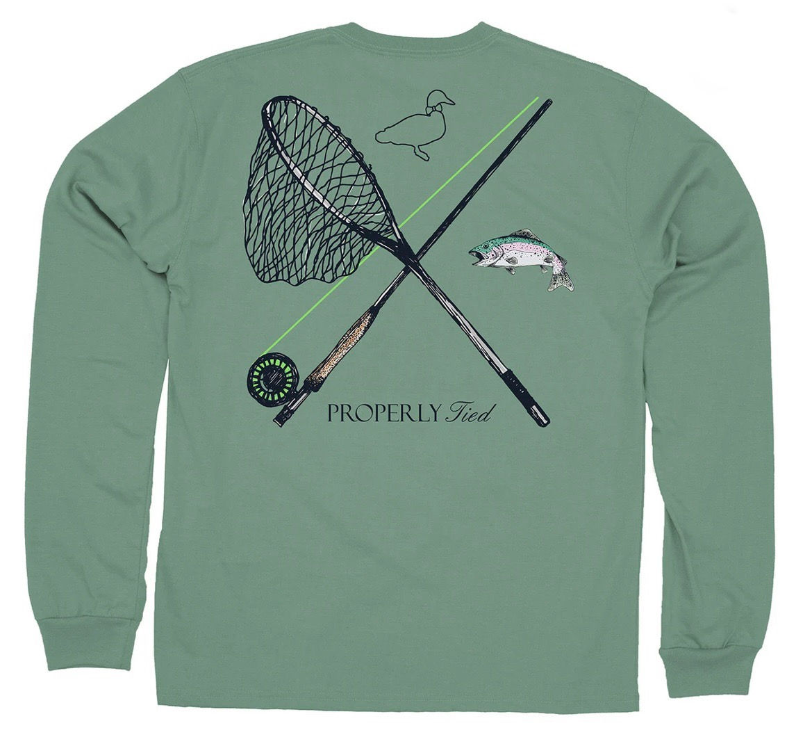 PROPERLY TIED  LD TROUT FISHING LS IVY