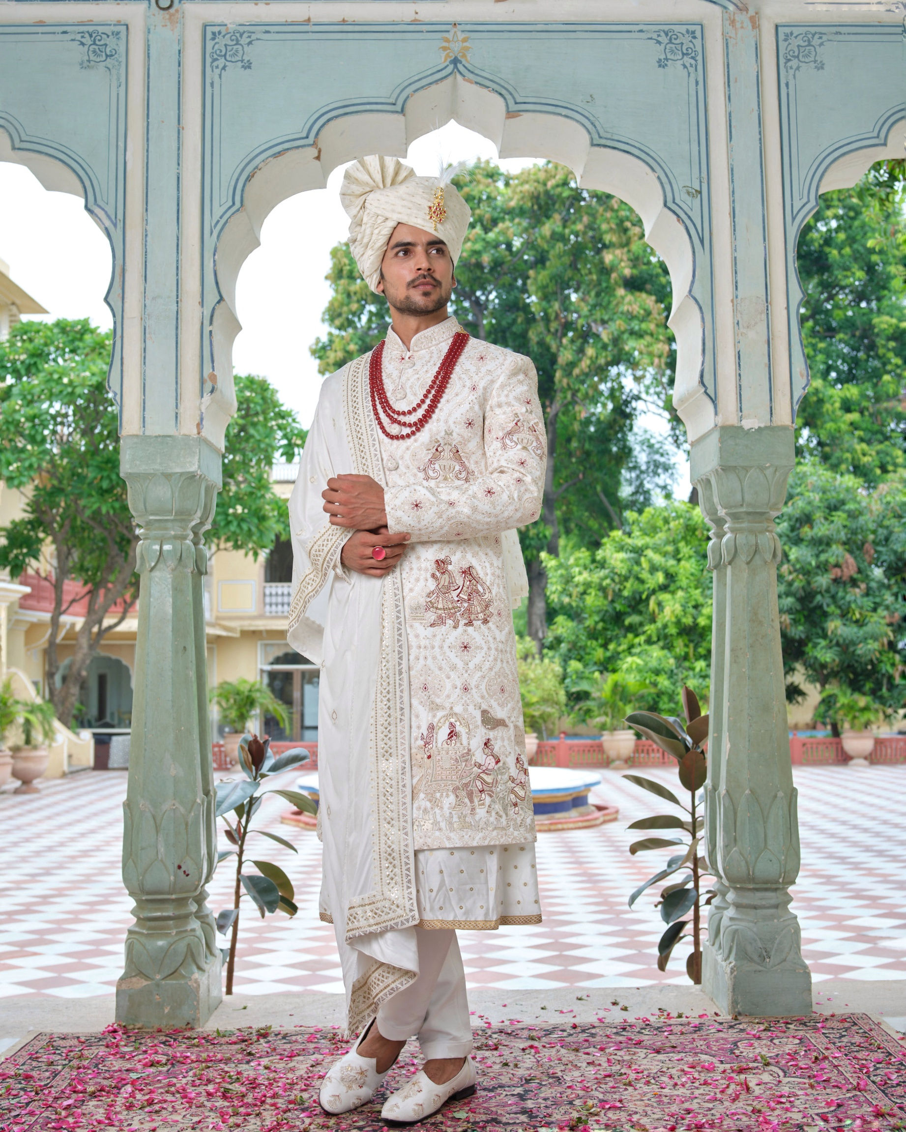 Sherwani White