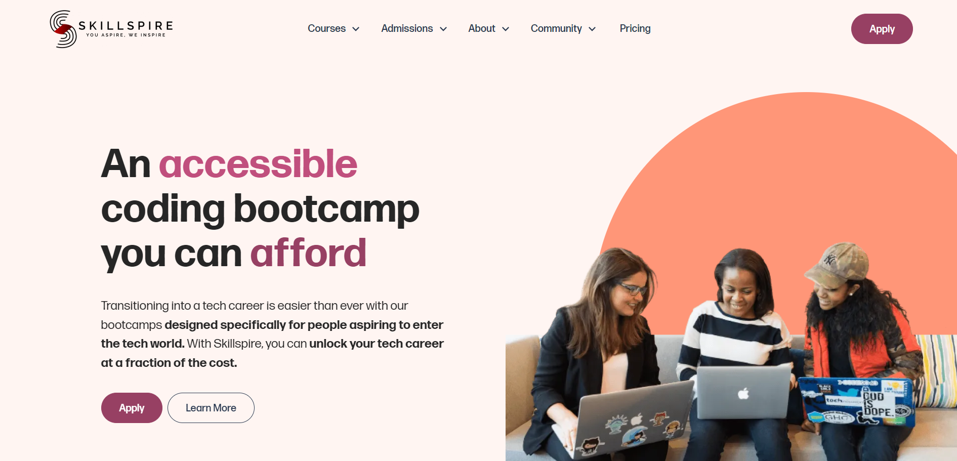 Skillspire website