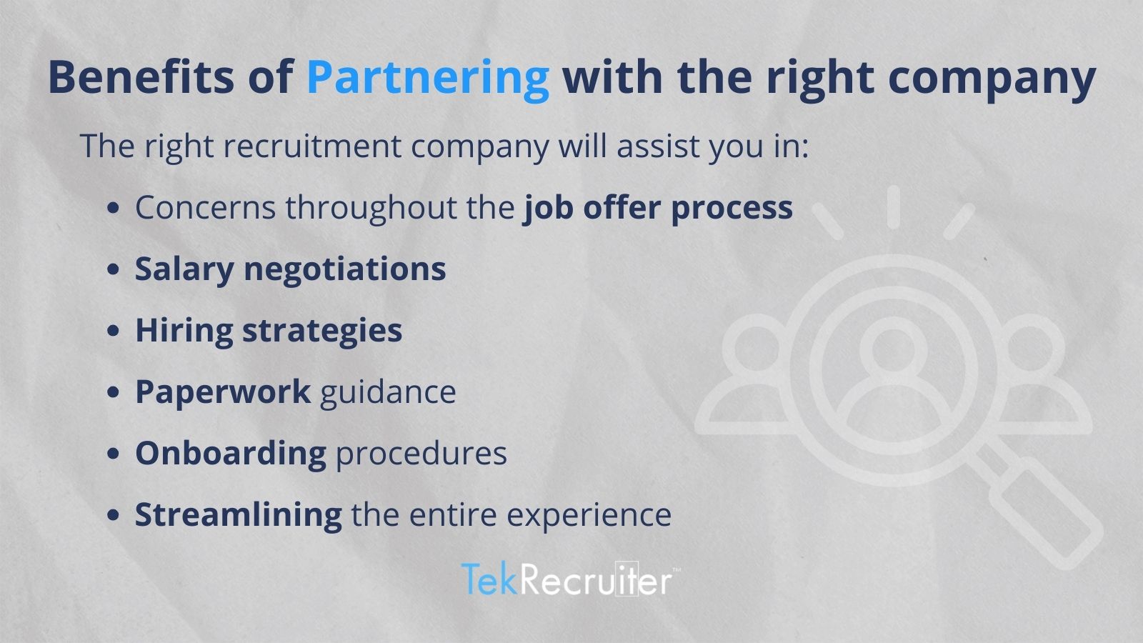 Benefits of Partnering with the right company