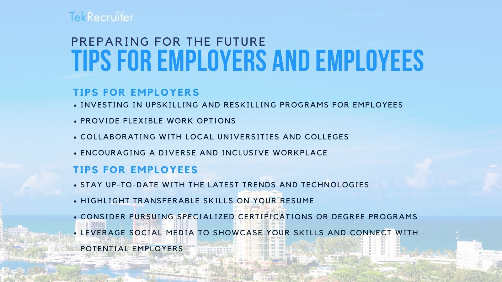 Tips for Employers and employees