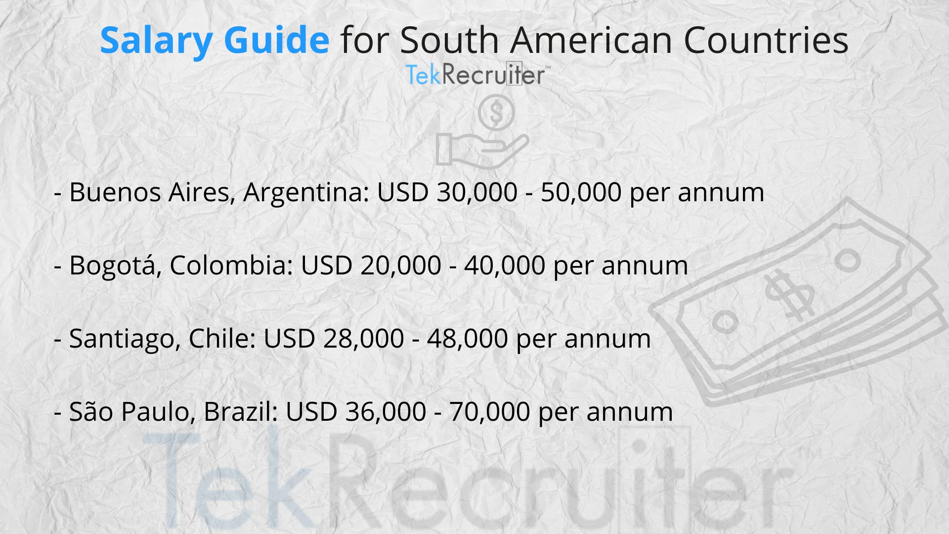 Salary Guide for South American Countries