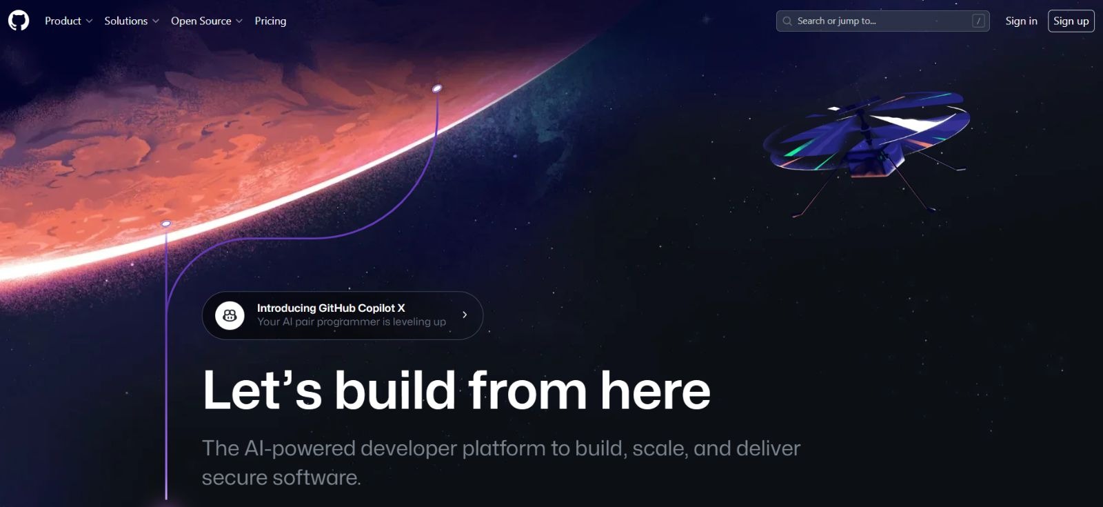 GitHub website 