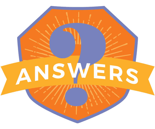 Answers badge for website