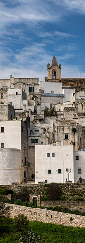 The iconic white city of Ostuni in Puglia.