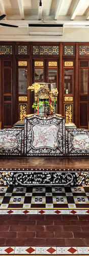 At Seven Terraces, one of the city’s most beautifully restored Peranakan heritage houses