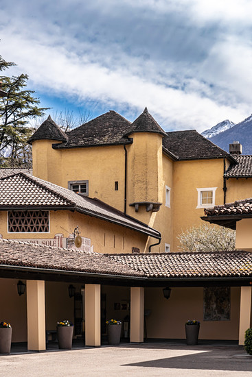 The exterior of the original building of Castello del Sole