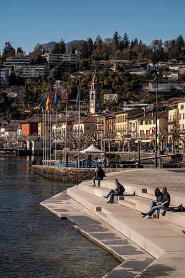 The charming town of Ascona at Lago Maggiore