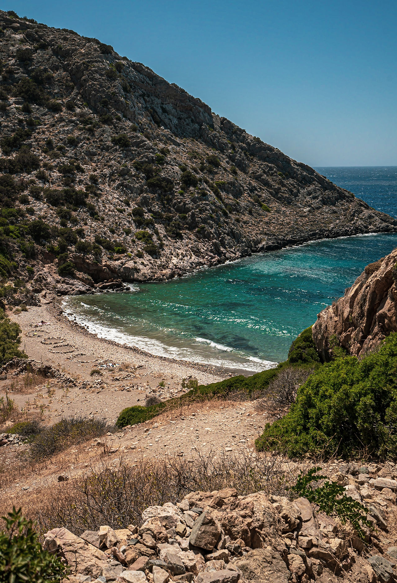 The pristine Armeos Beach in Syros