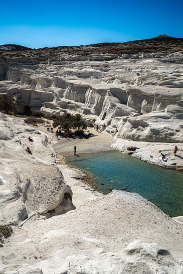 The incredible Sarakiniko Beach