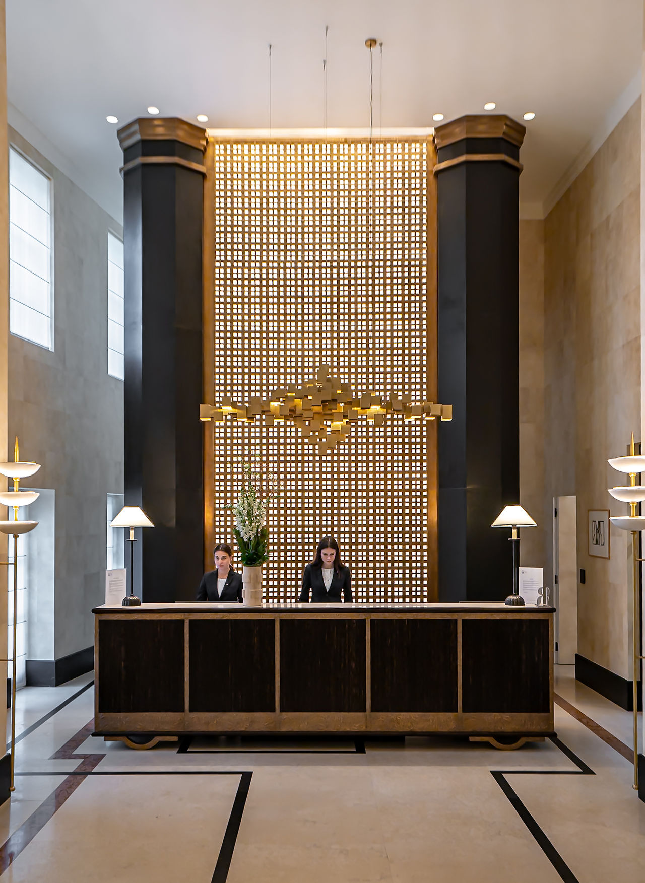 The lobby at The Carlton Milan