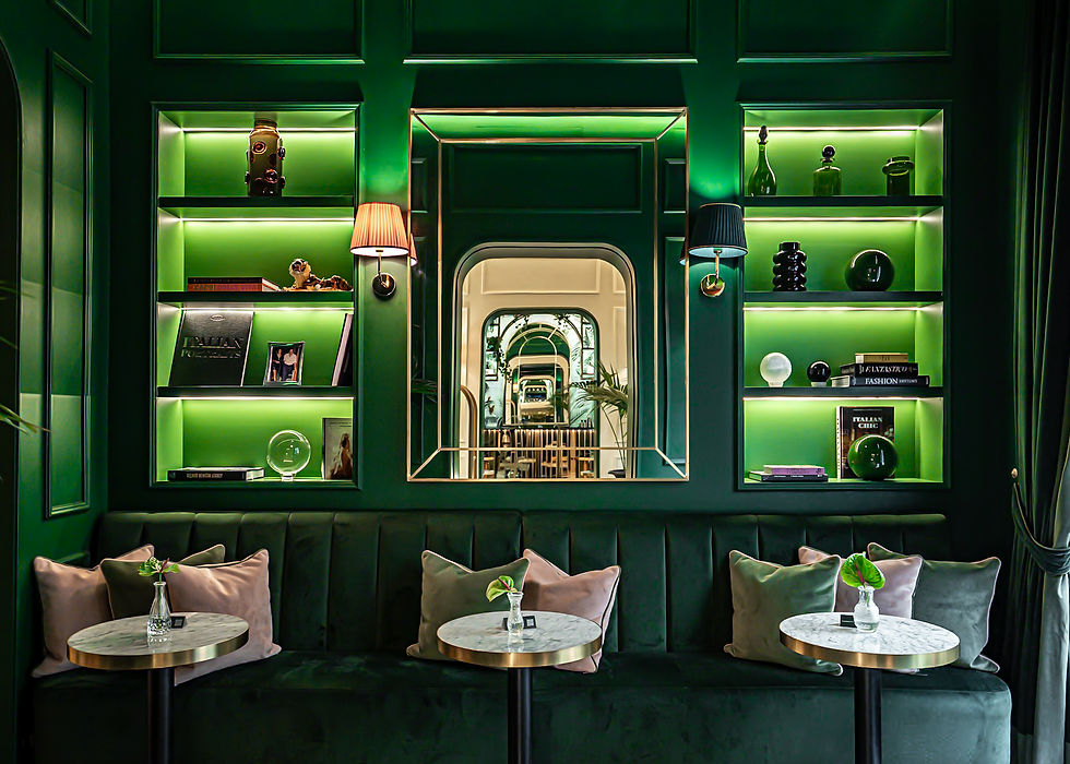 The Lush & Stylish Decor at La Gemma Hotel in Florence